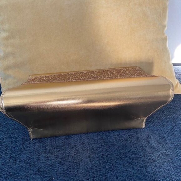 Vintage 70s Disco Shiny GOLD Glitter Sequin Clutch Purse Handbag - Picture 8 of 12